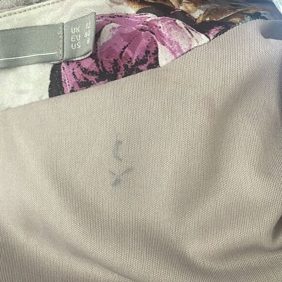 ASOS Floral Print Dolman Sleeve Empire Waist Midi Dress 8 - Picture 8 of 12